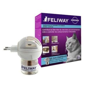 FELIWAY DIFFUSEUR Chat Starter Kit - Phéromones d' Apaisement Emotionnel du Chat en Cas de Stress, T