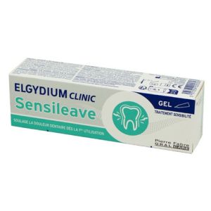 ELGYDIUM CLINIC Sensileave Gel Dentaire 30ml - Traitement Sensibilité au Fluorinol - Tubuli Mis à Nu