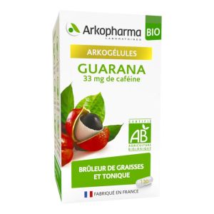 ARKOGELULES BIO Guarana 33mg de Caféine - Bte/130 - Brûleur de Graisses et Tonique