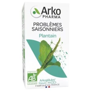 ARKOGELULES BIO Plantain 840mg de Feuille Bte/45 - Problèmes Saisonniers
