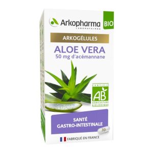 ARKOGELULES BIO Aloe Vera 50mg d' Acémannane - Bte/30 - Santé Gastro-Intestinale
