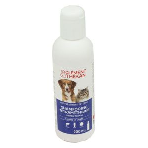 CLEMENT THEKAN Shampooing Tétraméthrine Chat Chien 200ml - Antiparasitaire Externe