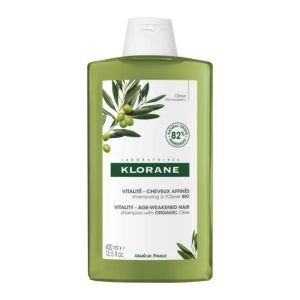 KLORANE OLIVIER BIO 400ml - Shampooing à l' Olivier BIO - Cheveux affinés, Vitalité