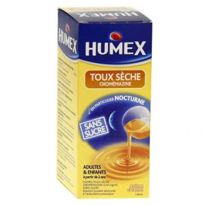 Humex Toux Sèche sans sucre, solution buvable - Flacon 150ml