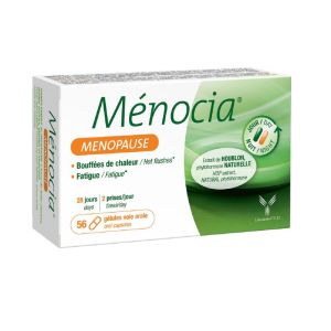 MENOCIA 56 Gélules - Ménopause, Bouffées de Chaleur, Fatigue, Sueurs Nocturnes, Irritabilité