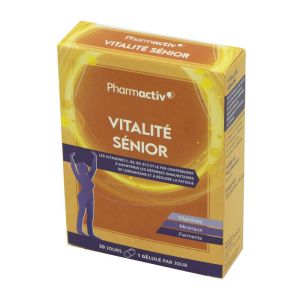 PHARMACTIV Vitalité Sénior 30 Gélules - Défenses immunitaires, Fatigue