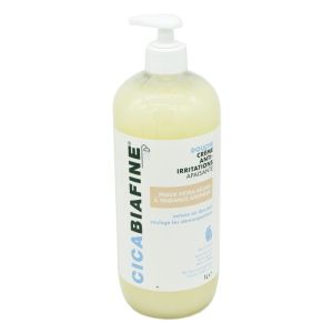 CICABIAFINE Douche Crème Anti-Irritations Apaisante 1 Litre - Peaux Extra Sèches à Tendance Atopique