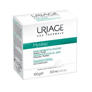 URIAGE Hyséac Pain Dermatologique Ultra Doux sans Savon 100g - Peaux Mixtes à Grasses