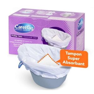 CAREBAG Protège Seau Jetable avec Tampon Super Absorbant - Protège Seau à Usage Unique pour Seau Hyg