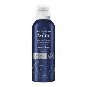 AVENE MEN Mousse à Raser 200ml - Peaux Normales et Sensibles, Barbes Normales - Sans Alcool