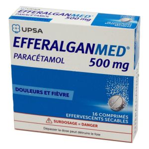 Efferalganmed 500 mg, 16 comprimés effervescents sécables