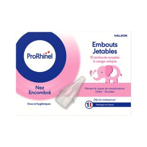 PRORHINEL 10 Embouts de Rechange pour Mouche Bébé Manuel - Embouts Souples, Jetables à Usage Unique