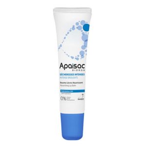 APAISAC Baume Lèvres Nourrissant 15ml - Hydratation 24 Heures - Sécheresse Intense