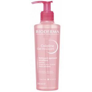 BIODERMA Créaline Gel Moussant 200ml - Nettoyant Micellaire Apaisant Hydratant - Peaux Sensibles