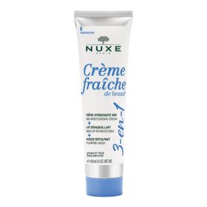 NUXE CREME FRAICHE DE BEAUTE Crème Hydratante 48H 3 en 1 100ml - Toutes Peaux