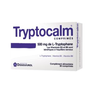 TRYPTOCALM à base de L-Tryptophane, vitamines B3 et B6 - B/30
