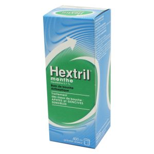 Hextril menthe 0,1 %  bain de bouche - Flacon 400 ml