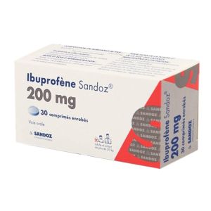 Ibuprofène Sandoz 200 mg, 30 comprimés