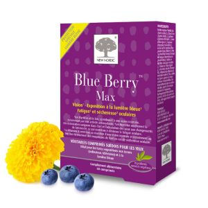 BLUE BERRY MAX 60 Comprimés - Vision, Lumière Bleue, Fatigue, Sécheresse Oculaire