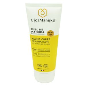 CICAMANUKA Baume Corps Réparateur 200ml - Enrichi en Miel de Manuka lAA 10+