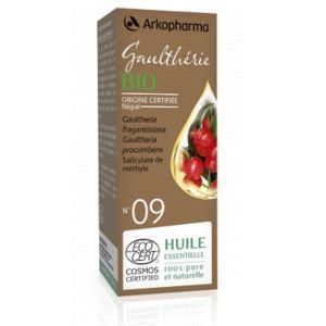 ARKOESSENTIEL BIO Gaulthérie n°09 - Fl/10ml - Huile Essentielle 100% Pure et Naturelle