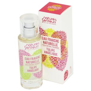 Nature et Senteurs Eau Fraîche Naturelle Tulipe Angélique - 95% Garanti Naturel - Vaporisateur/30ml