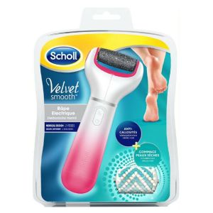 SCHOLL VELVET SMOOTH ROSE - Râpe électrique Express PEDI Anti Callosités - Bte/1