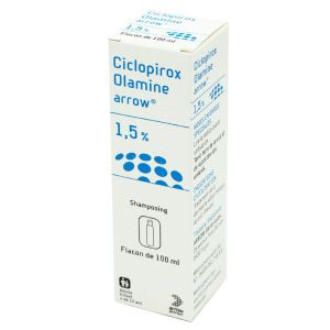 Ciclopirox Olamine Arrow Shampooing 1,5 %, Flacon 100 ml