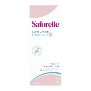 SAFORELLE Soin Lavant Fraîcheur 12H 250ml - Toilette Intime et Corporelle - Peaux Sensibles
