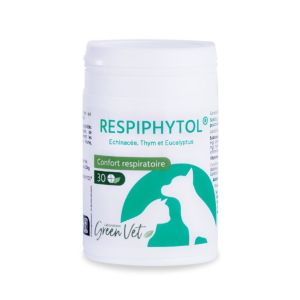 RESPIPHYTOL Confort Respiratoire 30 Comprimés Chat Chien - Echinacée, Thym, Acérola, Eucalyptus, Propolis