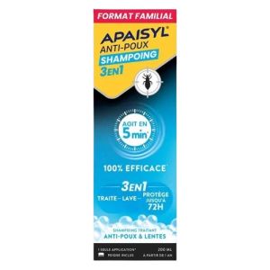APAISYL - Anti-poux shampoing 3en1  200ml