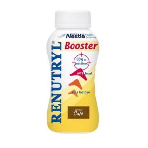 RENUTRYL BOOSTER Café - Complément Nutritionnel 600 Kcal - Lot de 4 - Bouteille/300ml x4 - NESTLE