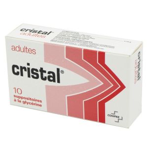 Cristal Adultes,10 suppositoires à la glycérine
