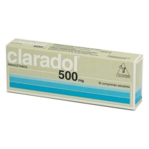 Claradol 500 mg, 16 comprimés sécables