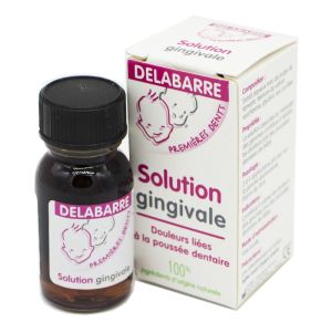 DELABARRE Solution Gingivale pour Douleurs Liées à la Poussée Dentaire, aux Premières Dents