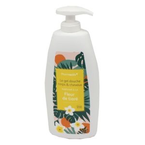 PHARMACTIV Le Gel Douche Fleur de Tiaré - Fl Pompe/500ml - Corps et Cheveux - Toutes Peaux