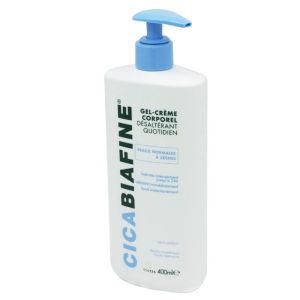 CICABIAFINE Gel Crème Corporel Désaltérant Quotidien 400ml - Peaux Normales à Sèches
