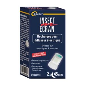 INSECT ECRAN 2 Recharges Pour Diffuseur Electrique Insect Ecran