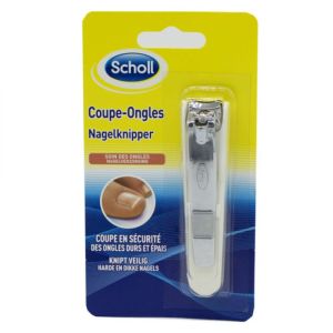 SCHOLL Coupe Ongles avec Récupérateur - Ongles Durs et Epais - 1 Unité