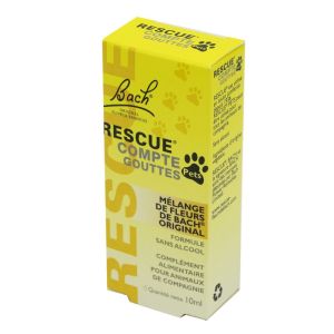 RESCUE PETS Compte Gouttes 10ml - Stress, Déplacements des Animaux de Compagnie