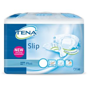 TENA SLIP PLUS SMALL (S) Tour de Hanches 50 à 80 cm - Slip/Culotte Absorbant Jetable Homme/Femme pou