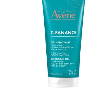 AVENE CLEANANCE Gel Nettoyant 200ml - Peaux Grasses à Imperfections, à Tendance Acnéique