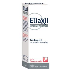 ETIAXIL Détranspirant Traitement Pieds Lotion Peaux Normales - Sudo Régulateur - 100ml