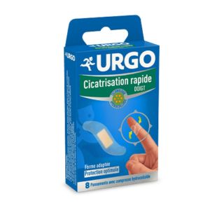 URGO CICATRISATION RAPIDE - Pansement Compresse Hydrocolloïde 20 x 72 mm - Protection Optimale avec