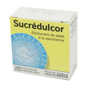 SUCREDULCOR - Edulcorant de Synthèse à la Saccharine - Bte/260 Comprimés Effervescents - Pierre Fabr
