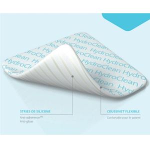 HydroClean Advance 10 x 17 cm Rectangle - Pansement Hydrogel Irrigo Absorbant - Bte/10