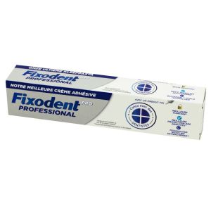 FIXODENT Pro Professional 57g - Crème Adhésive Pour Prothèses Dentaires