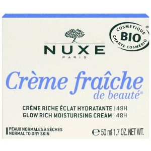 Crème fraiche de beauté riche éclat hydratante 48h 50ml, 3264680037375