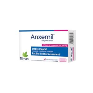 TILMAN - Anxemil 200mg - Extrait sec de passiflore - 42 comprimés enrobés
