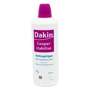 Dakin Cooper Stabilisé Solution antiseptique - Flacon 500ml